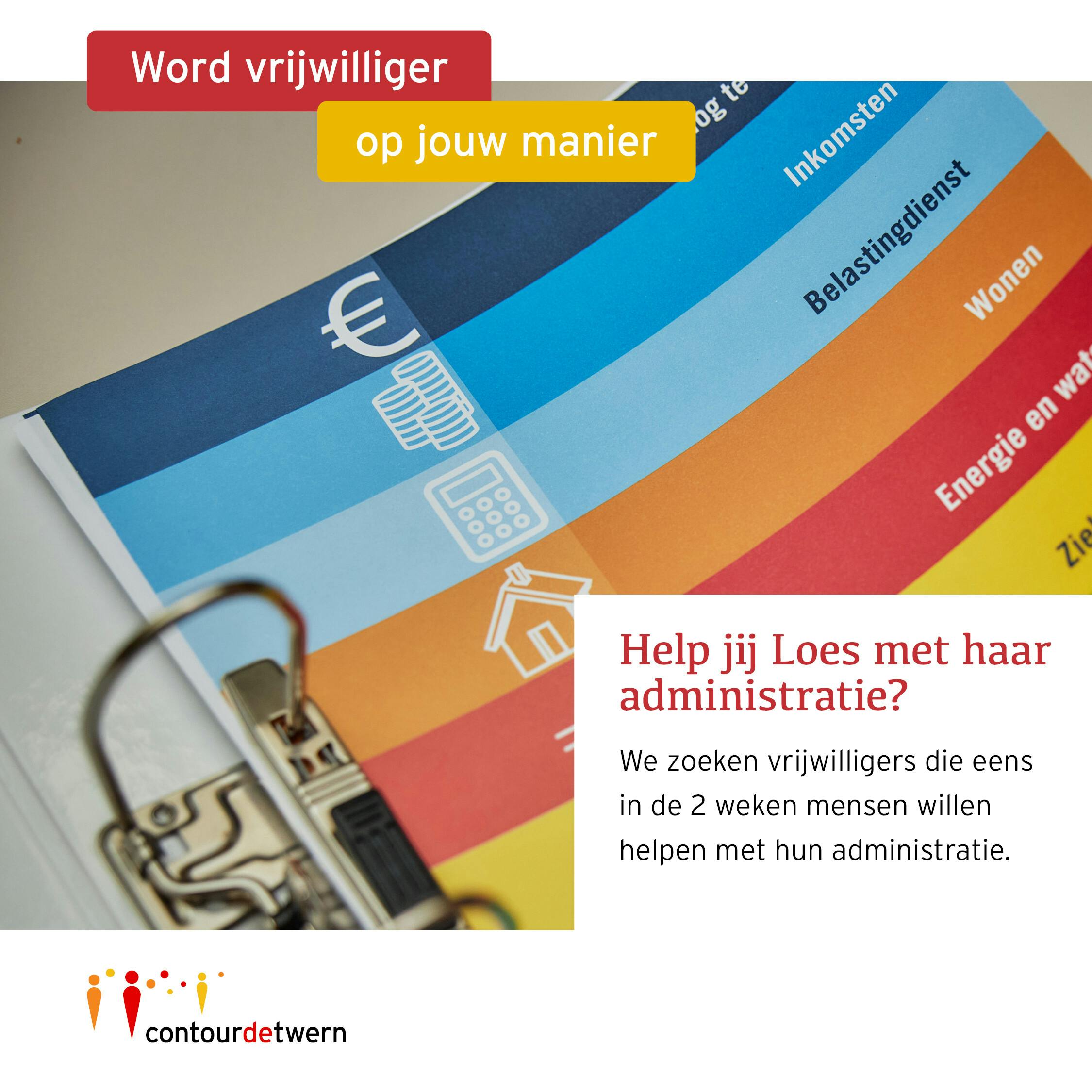 Vrijwilligersvacature: Thuisadministratie 