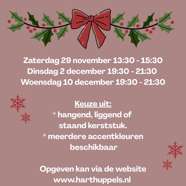 Maak jouw eigen kerststuk