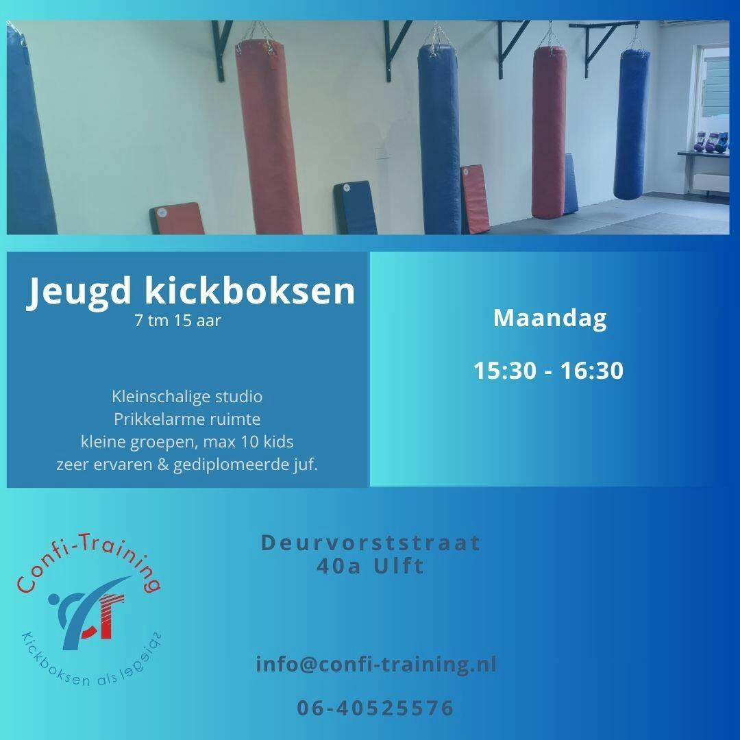 Jeugd kickboksen 7 tm 15 jaar