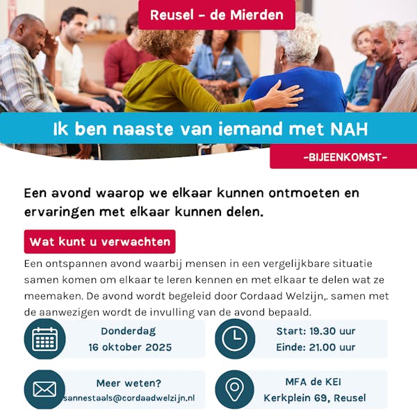 Ondersteuning voor partners van mensen met NAH in Reusel-De Mierden