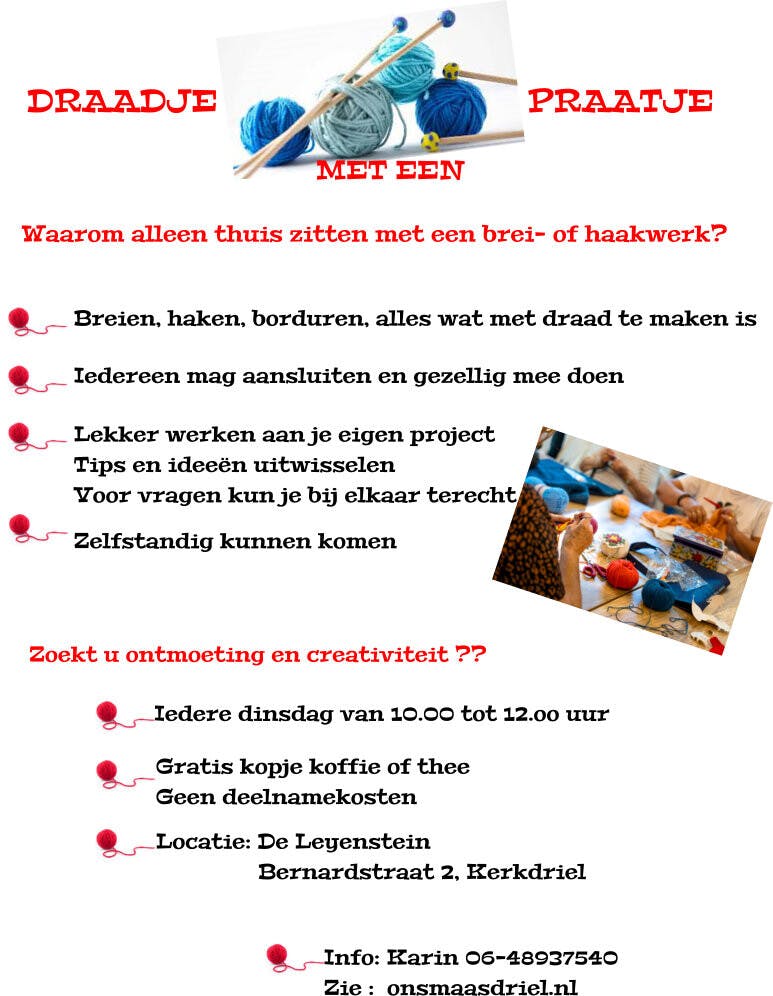 🧶Draadje met een Praatje