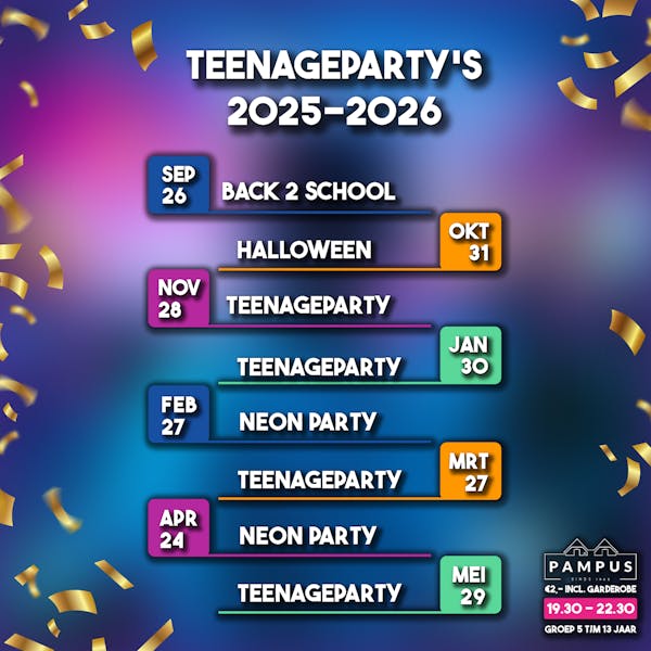 Teenageparty Neon editie