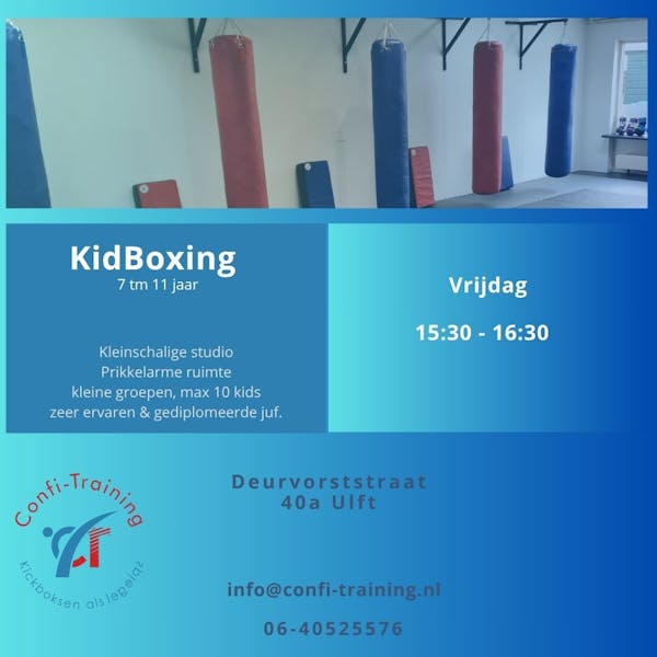 Kickboksen voor Kids 7 tm 11 jaar