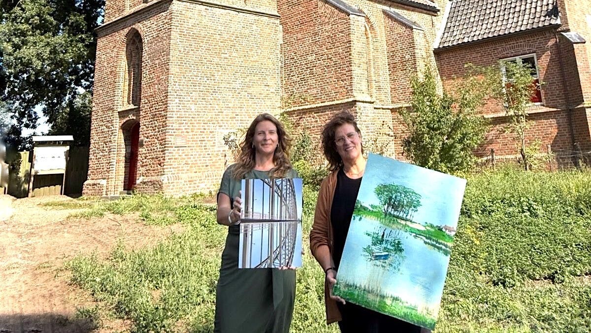Sophie Luderer en Ellen van der Wal exposeren in het Kerkje van Persingen