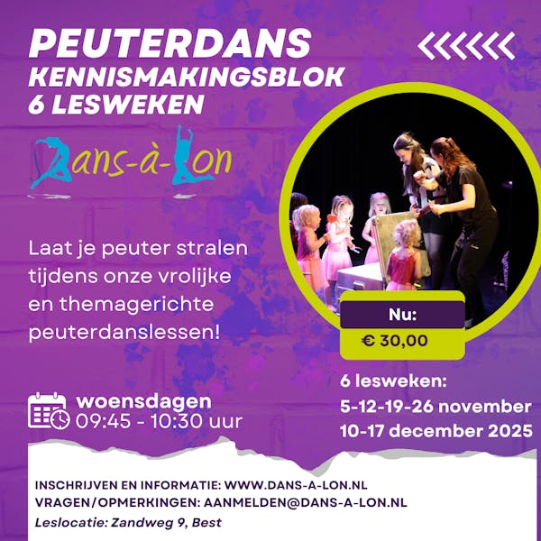 Ontdek dansplezier voor je peuter