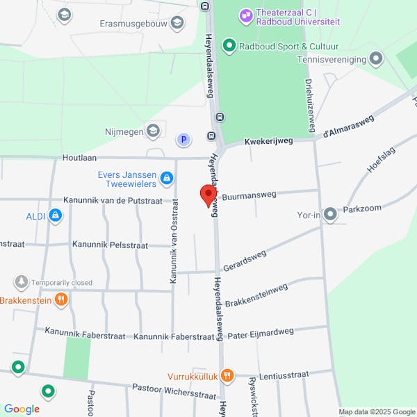 Aanvraag bouwobjectenvergunning nabij Heyendaalseweg 190, 6525SJ Nijmegen