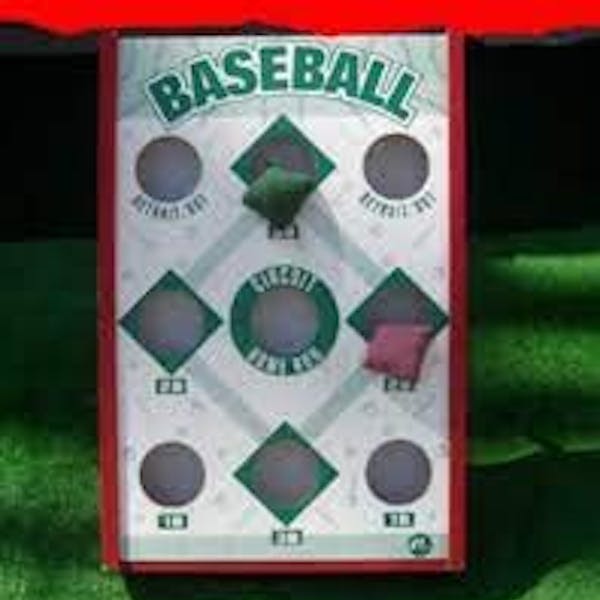 Doe mee met bean bag baseball!