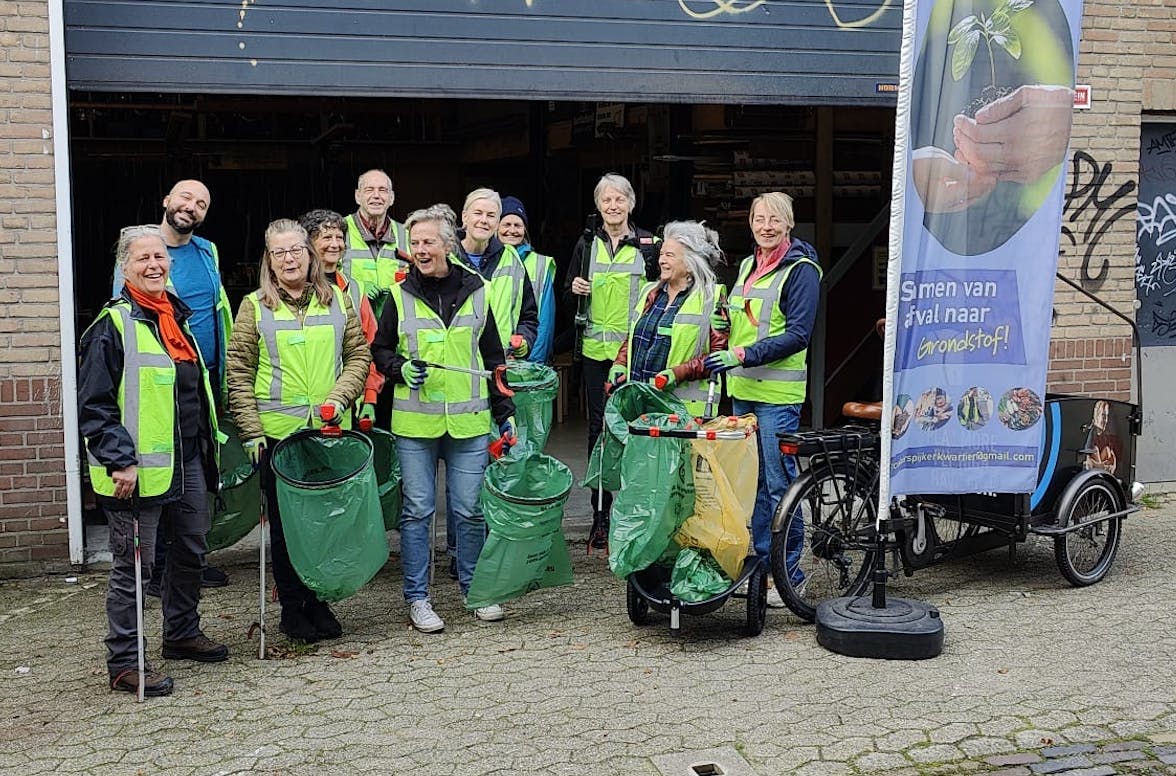 De wijk weer schoon in een hand omdraai!