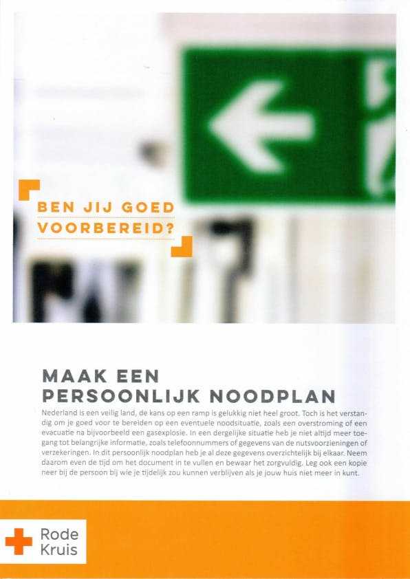 Persoonlijk Noodplan (Rode Kruis)