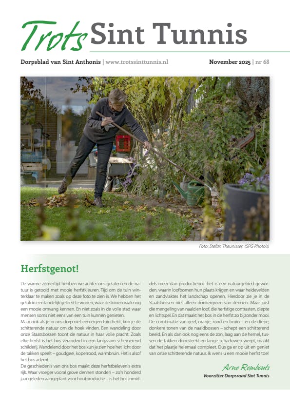 Dorpsblad Trots Sint Tunnis, november 2025
