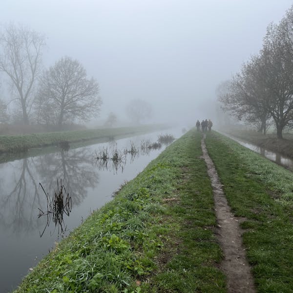 Wandelen in de mist