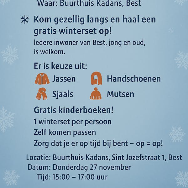 Samen warm de winter in!