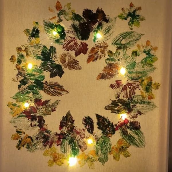 In het Zilverhuus: workshop (Kerst)schilderij met sfeervolle verlichting