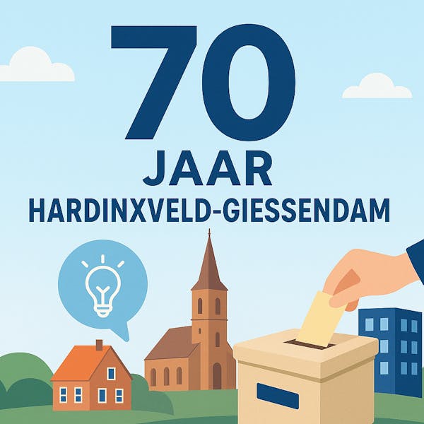 Denk mee! Lever je ideeën voor 70 jaar Hardinxveld-Giessendam in.