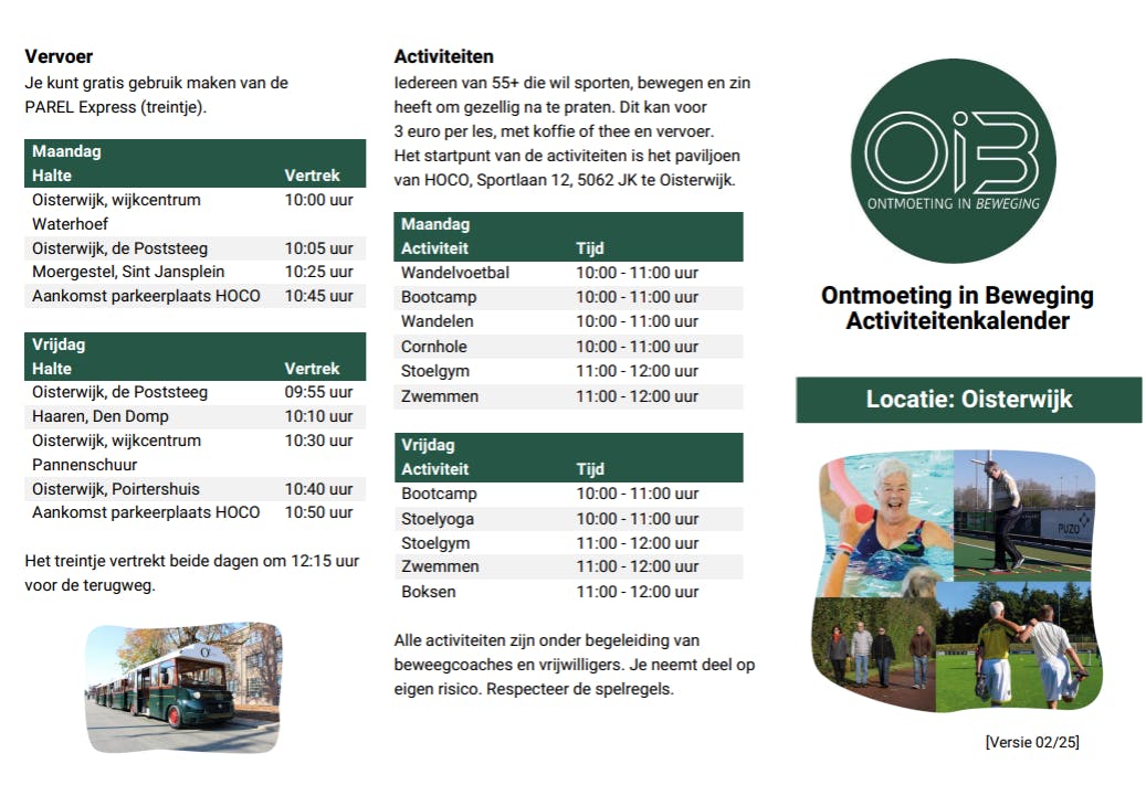 Kom in beweging en ontmoet elkaar in Oisterwijk!