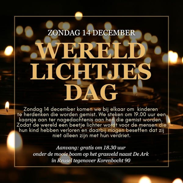 Een moment van licht en herinnering in het hart van Reusel | Wereldlichtjesdag keert terug