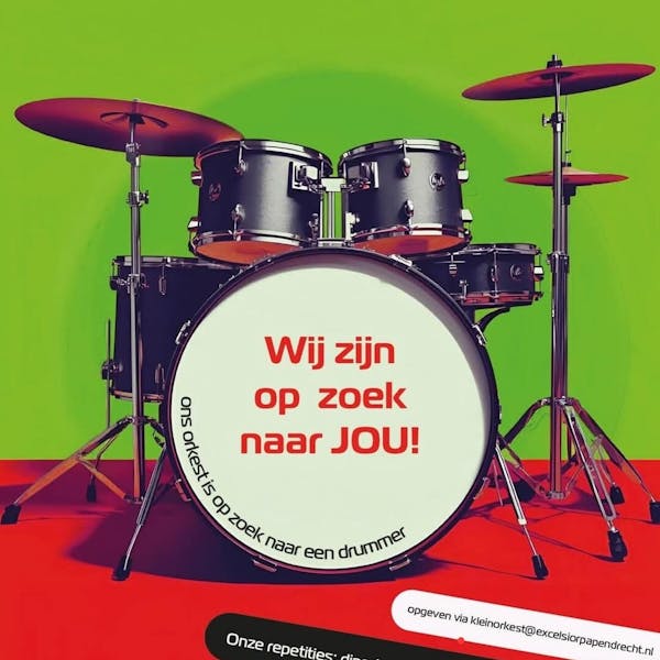 Excelsior's Klein Orkest zoekt drummer!