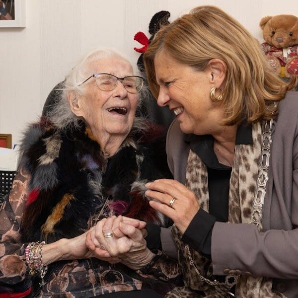Mevrouw De Haan is 101 jaar