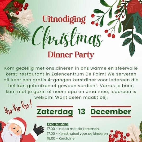 HO HO HO! 🔔 Gratis 4-gangen Kerstdiner 🔔