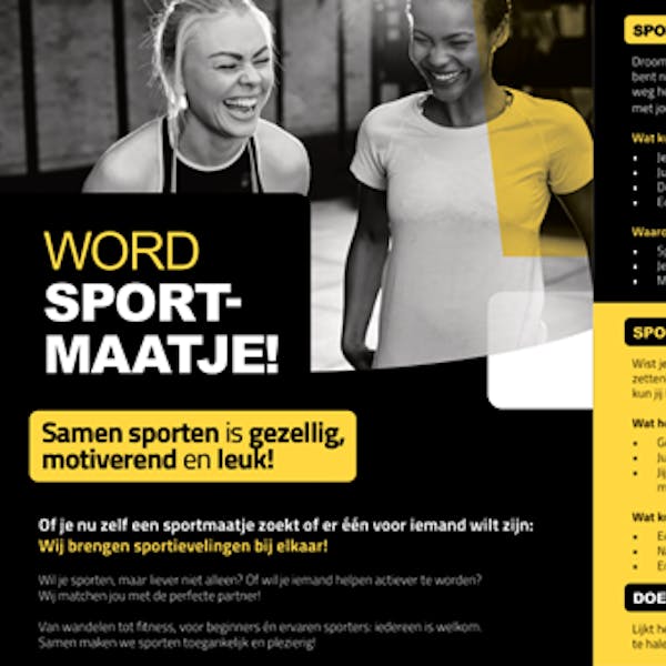 Word sportmaatje of zoek een sportmaatje