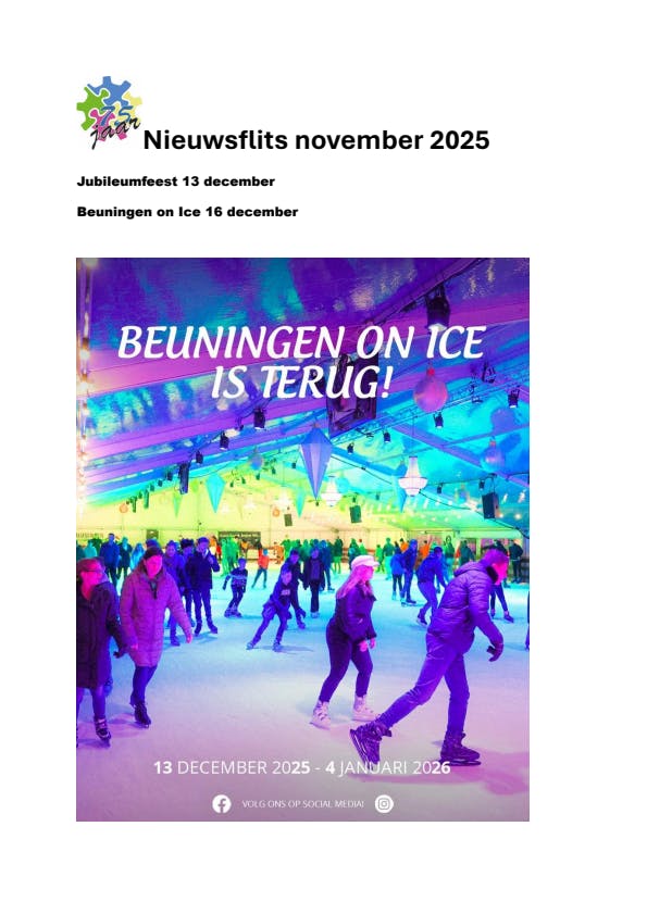 Nieuwsbrief VvSB november