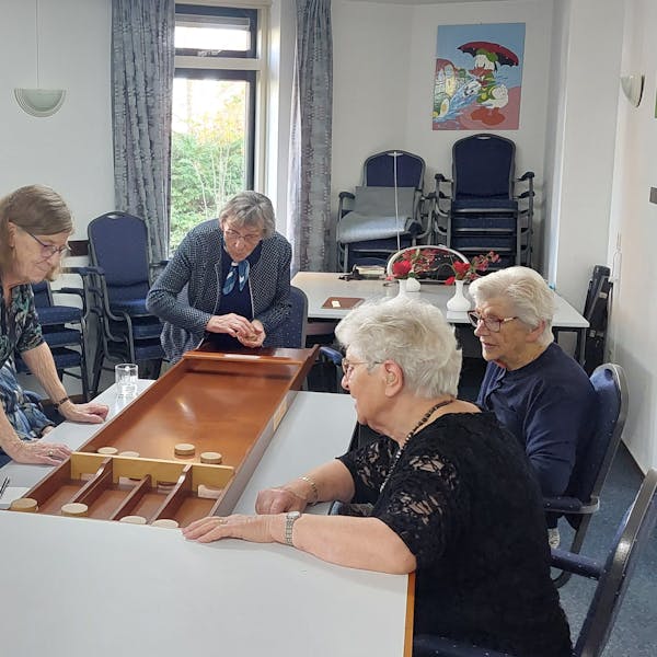 Sjoelen in Huygenshof