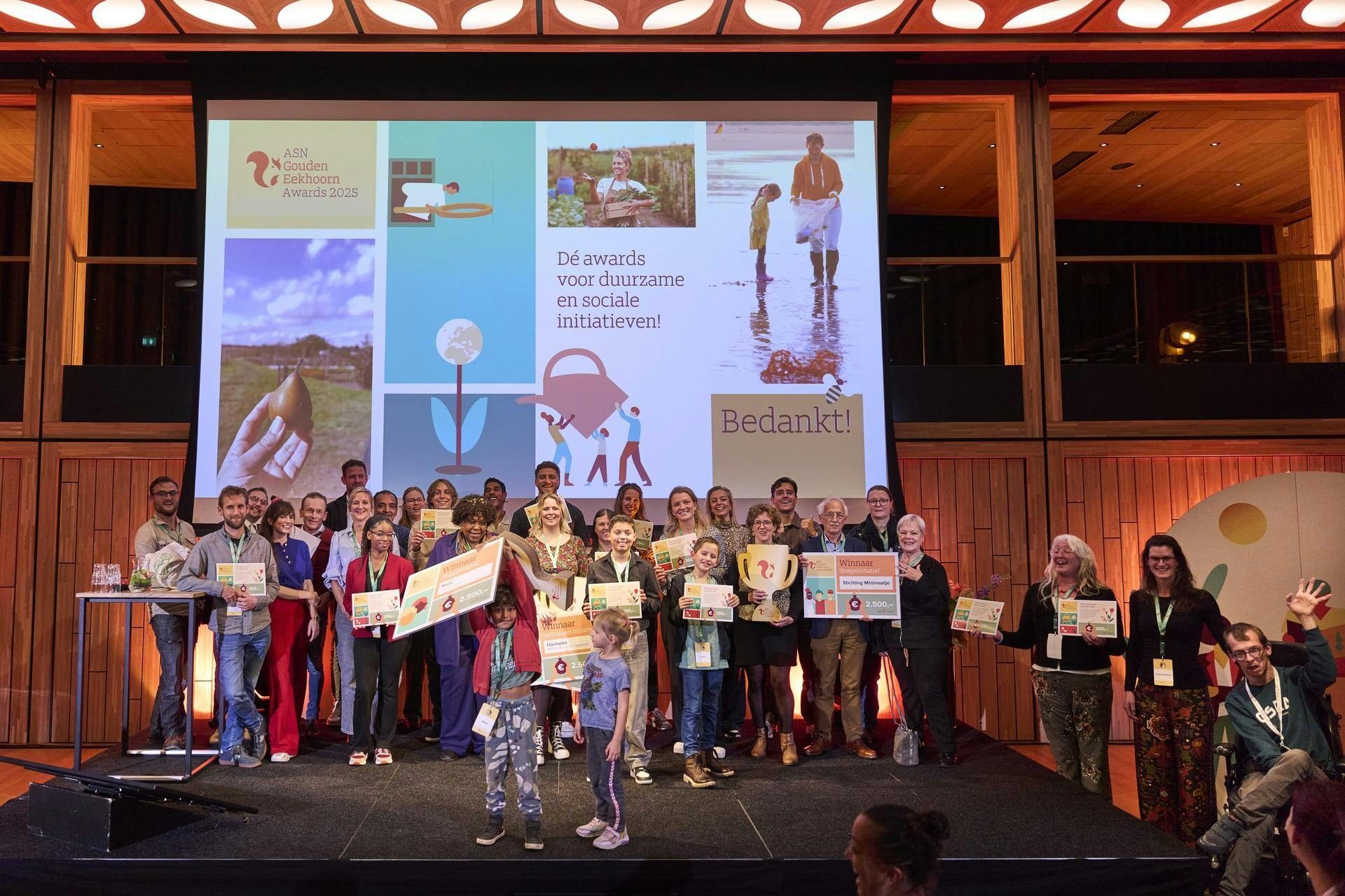 Deze duurzame en sociale initiatieven winnen ASN Gouden Eekhoorn Awards 2025