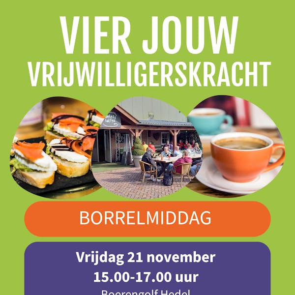 Als vrijwilliger actief? U komt toch ook?