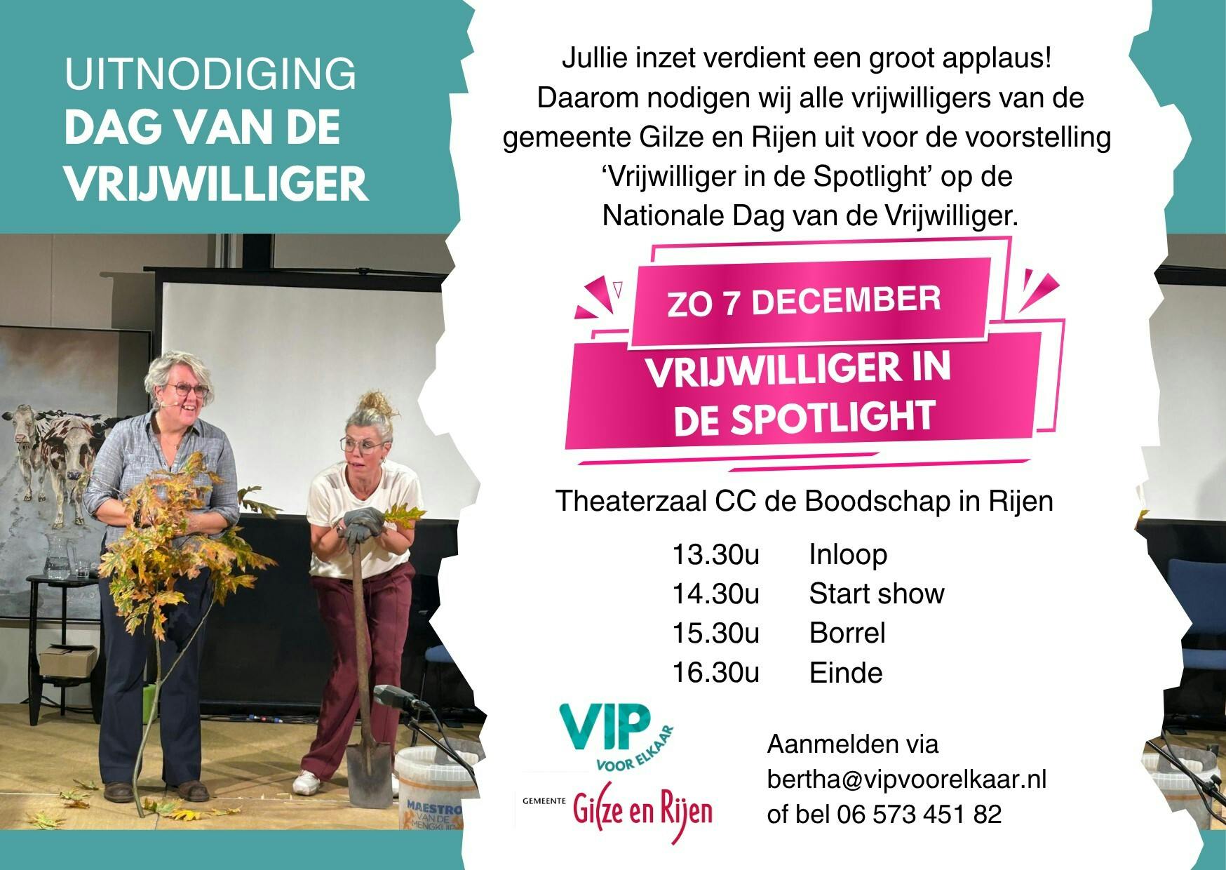 UITNODIGING Dag van de Vrijwilliger 7 december 2025