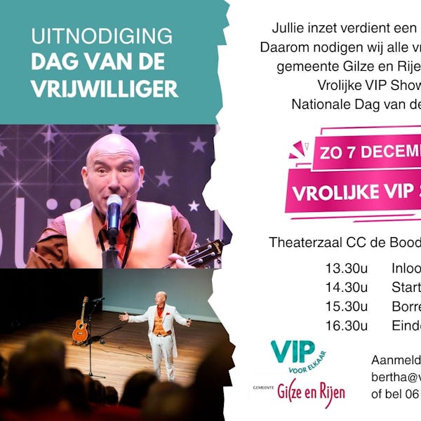 UITNODIGING Dag van de Vrijwilliger 7 december 2025