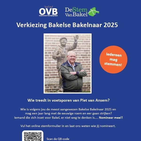 Stem nu voor de Bakelse Bakelnaar 2025