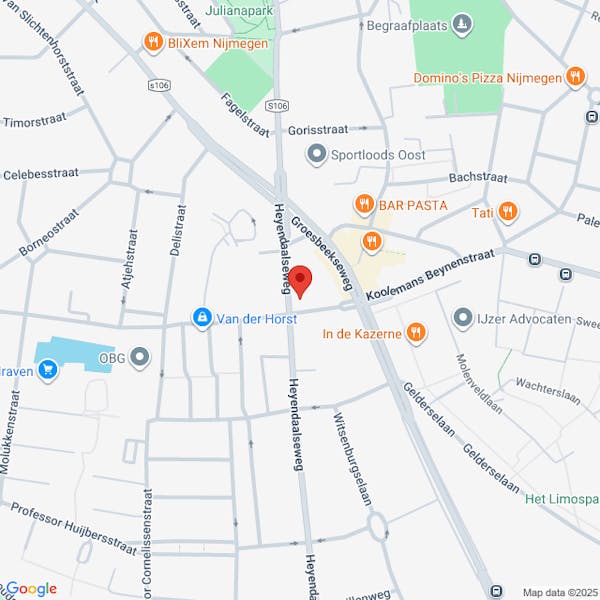 Melding voor het uitvoeren van sloopwerkzaamheden (Advies) op de locatie Heyendaalseweg 23 te Nijmegen zaaknummer MA25.02512