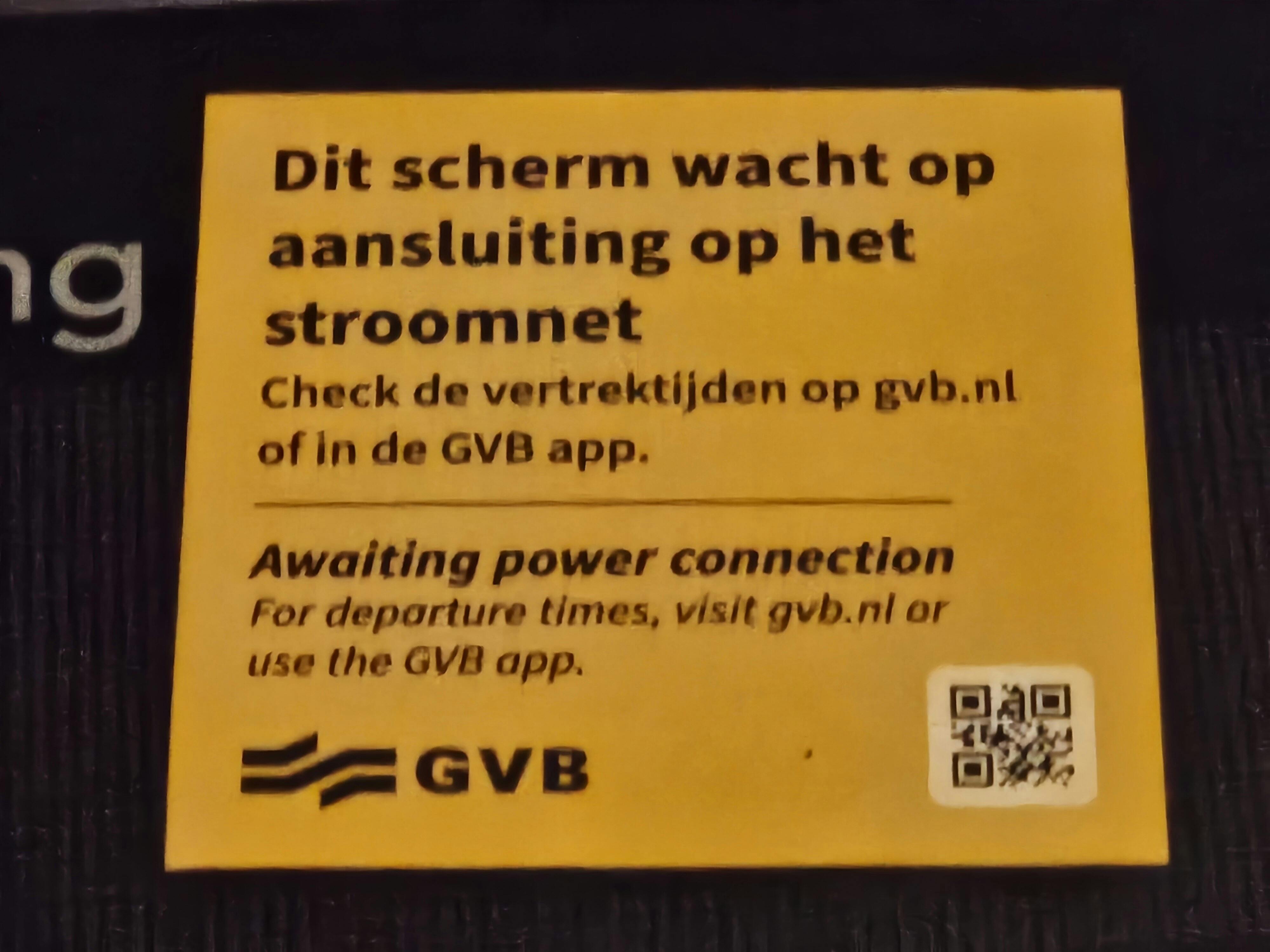 Tram informatiebord bij tramhalte Ecuplein