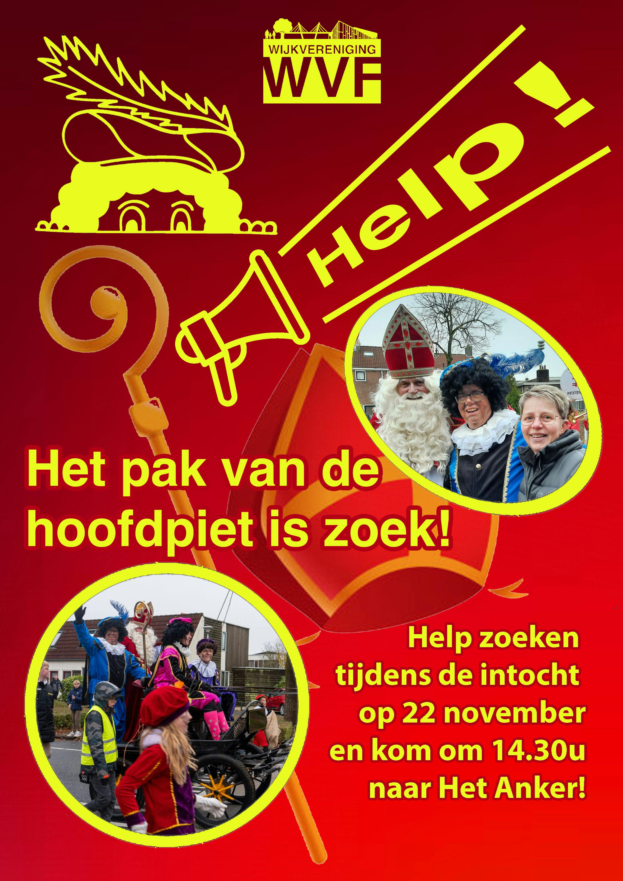 Het pak van de hoofdpiet is zoek!