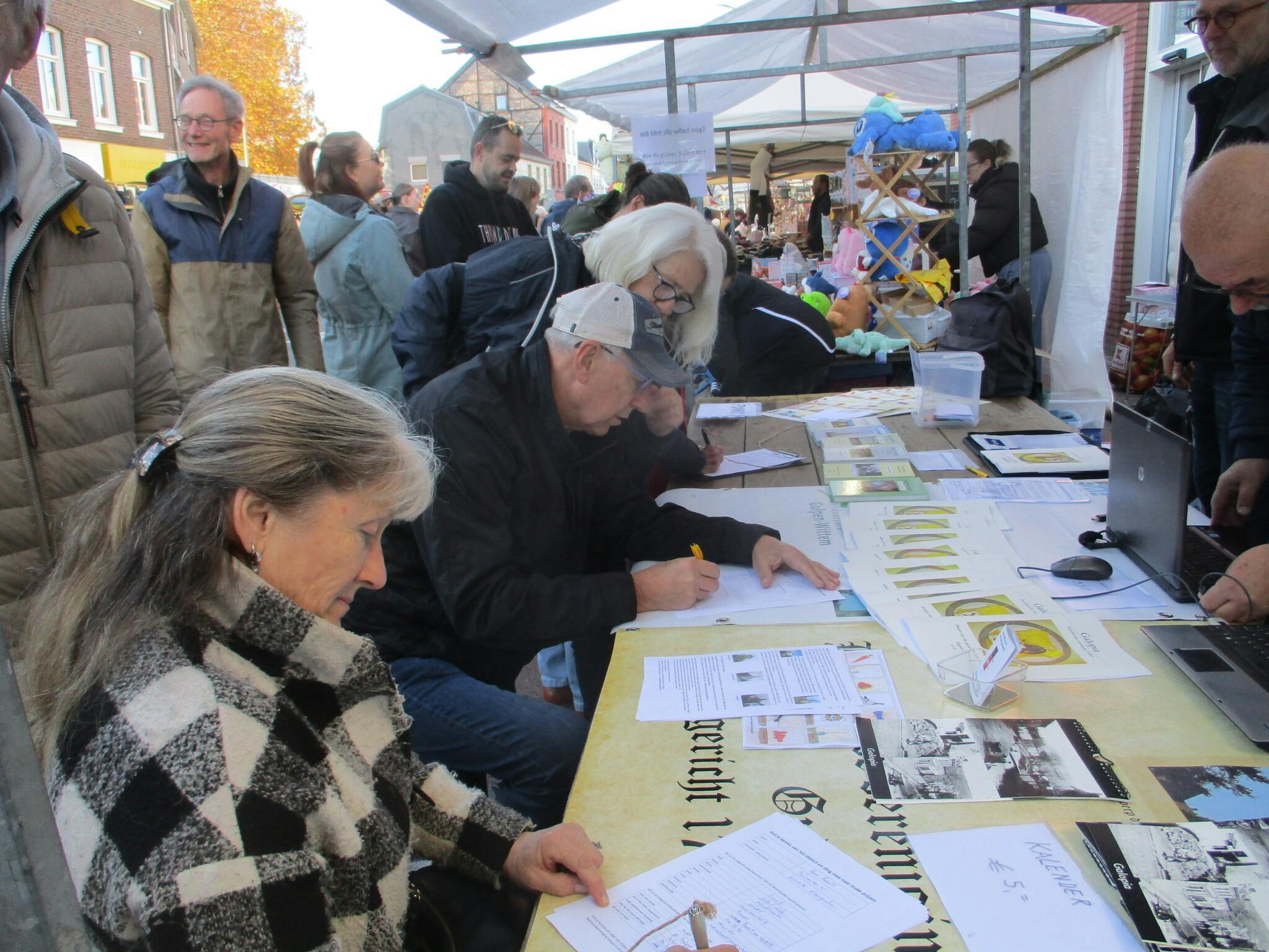 Heemkundevereniging Galopia op hubertusmarkt