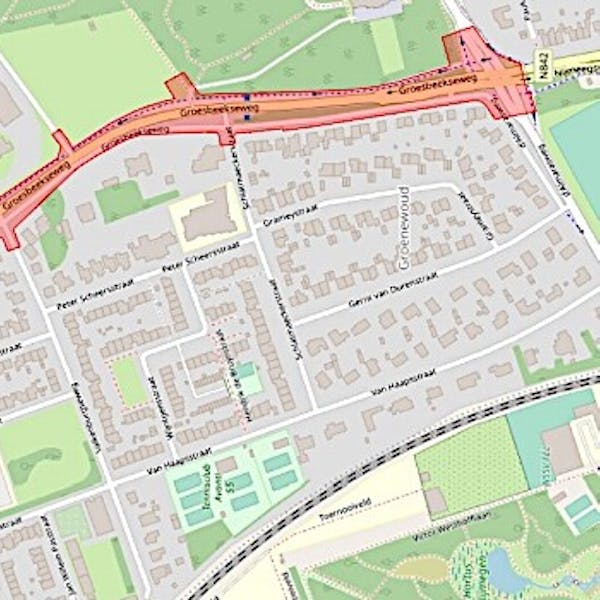 Werkzaamheden deel Groesbeekseweg van 18 november tot en met 19 december