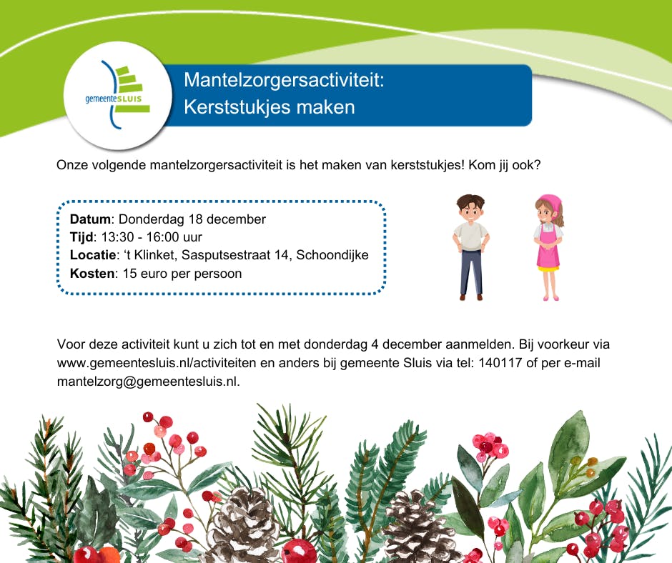 Uitnodiging Mantelzorgactiviteit ❄⛄❄