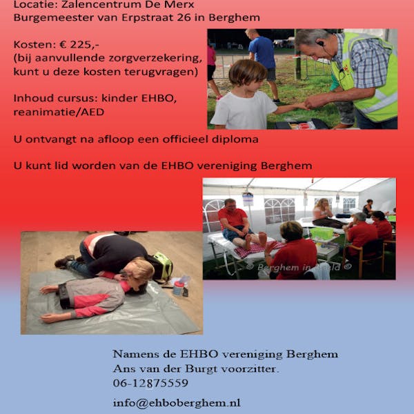 Meld je aan voor de EHBO-cursus