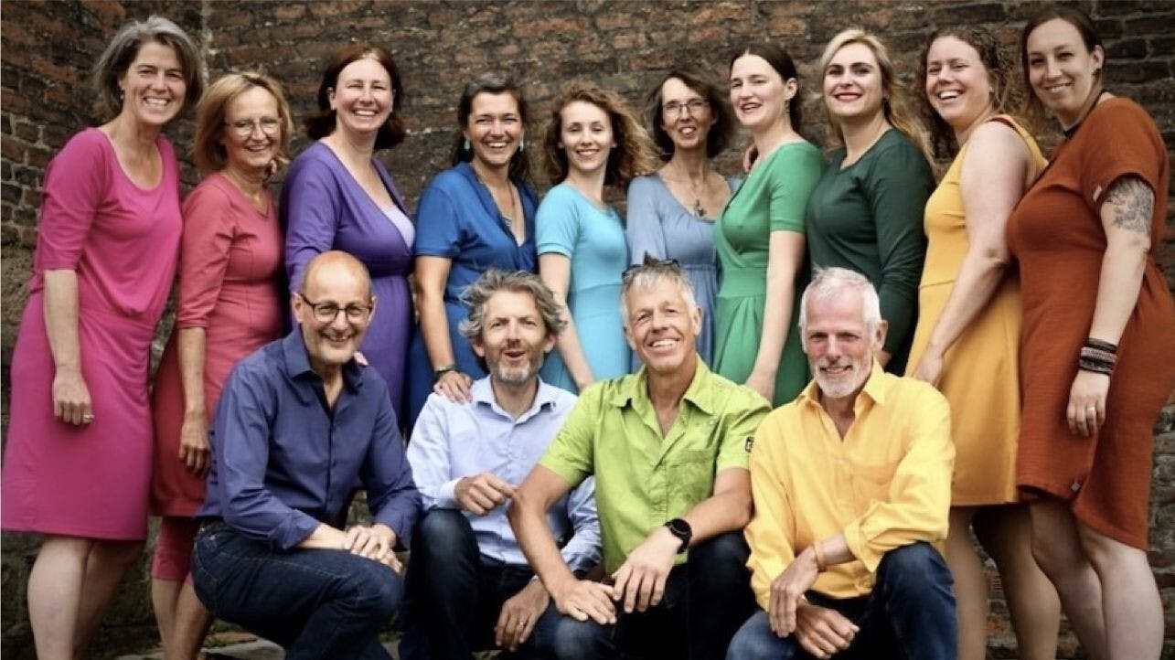 Vocal group NootScenario uit Oost zingt in Zuiderkapel Stevenskerk