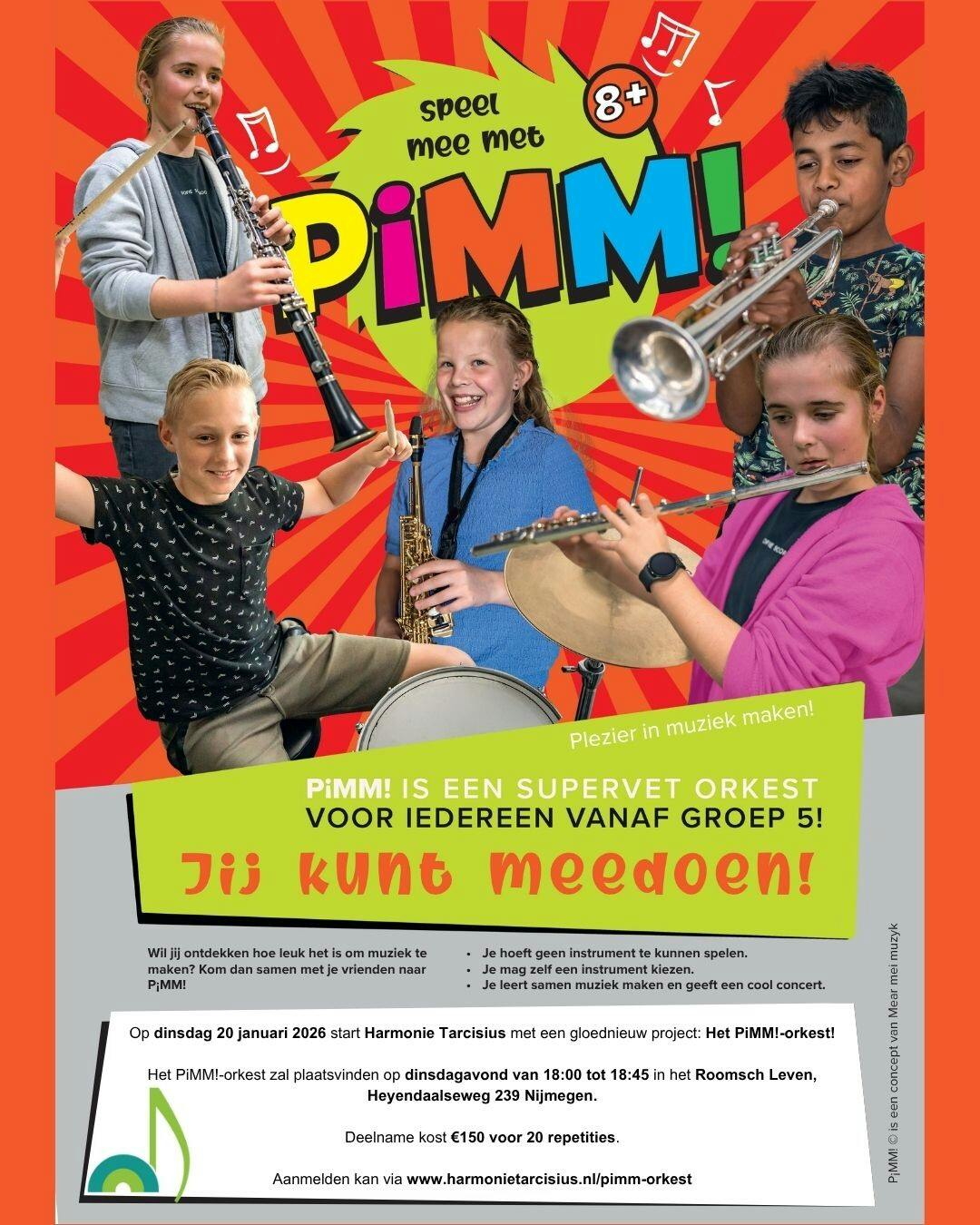 PiMM! Plezier in Muziek Maken, een nieuw orkest voor kinderen!