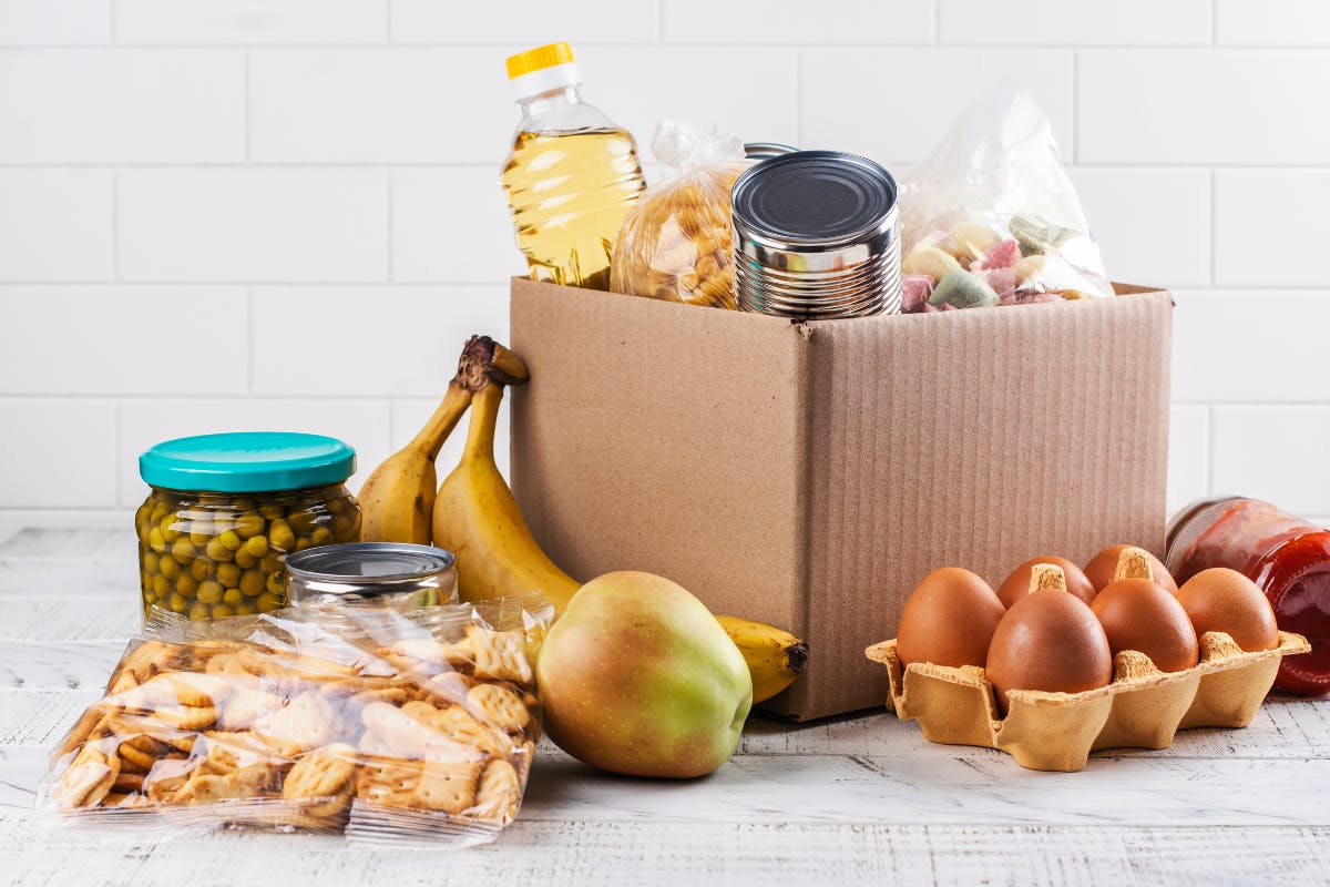 Help een buur aan voedsel