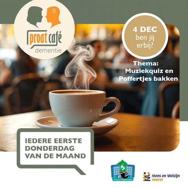 Proatcafé Dementie: Poffertjespraat & Muziekpret!