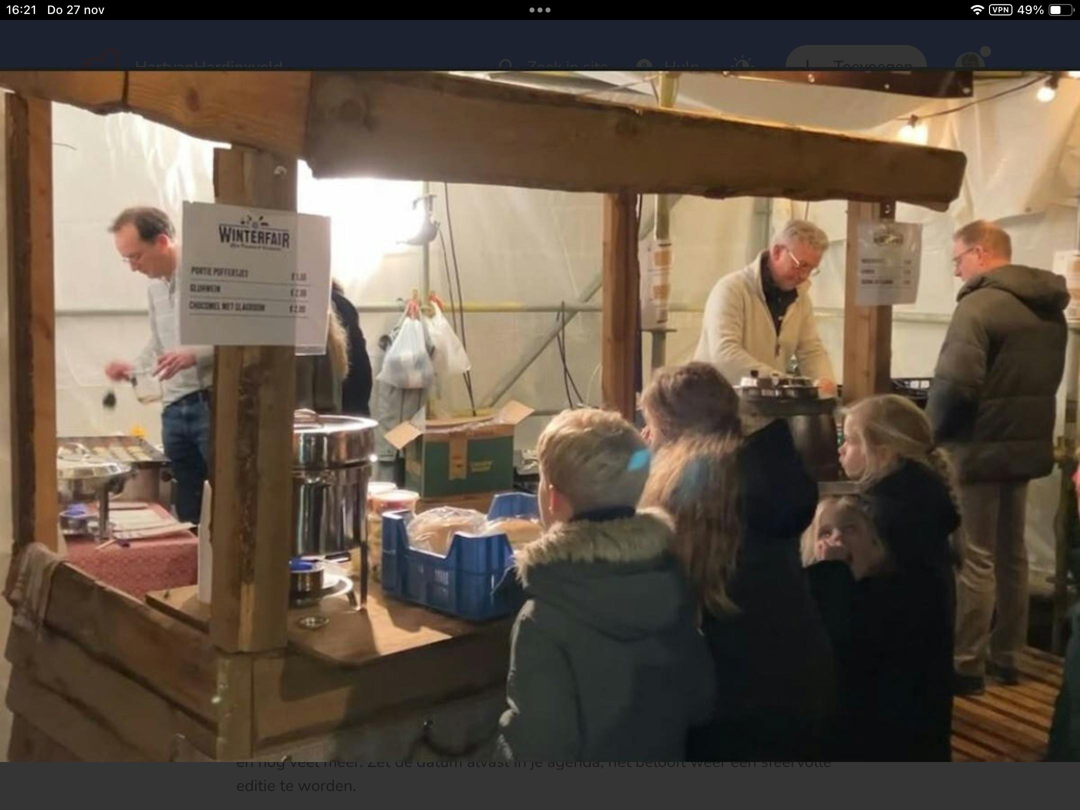 Winterfair in De Parel op 28 November!