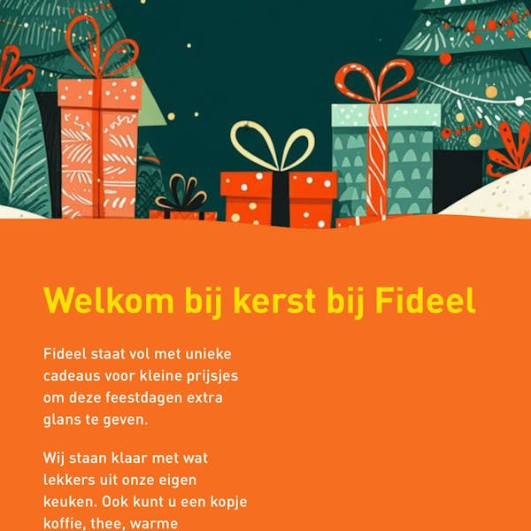 Kerstshoppen bij Fideel