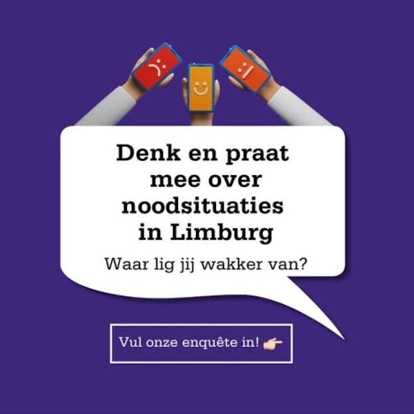 Denk en praat mee over noodsituaties in Limburg