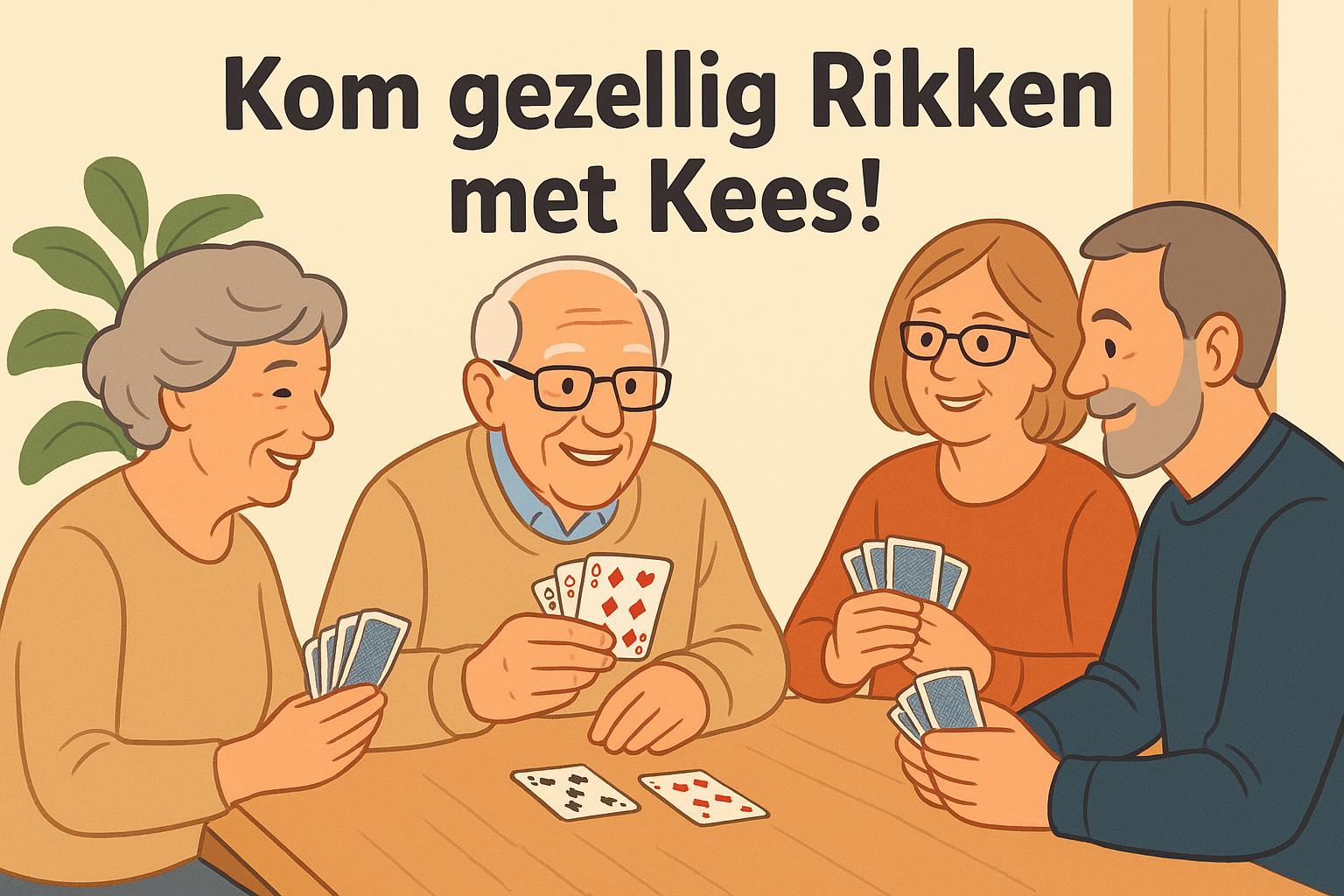 Kom jij een kaartje leggen met Kees?