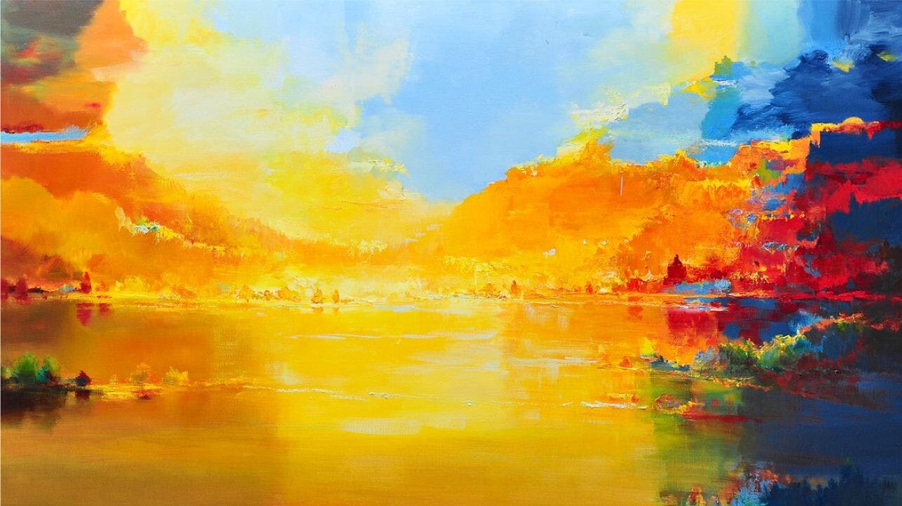 Te zien in Zicht Kunstruimte, Persingen: MUSICA IN COLORI Schilderijen van János Bittenbinder