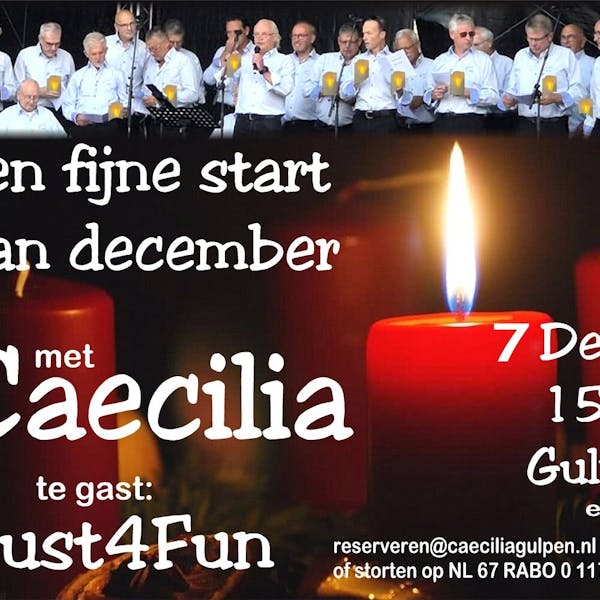 Mannenkoor Caecilia Gulpen luidt feestelijk December in.