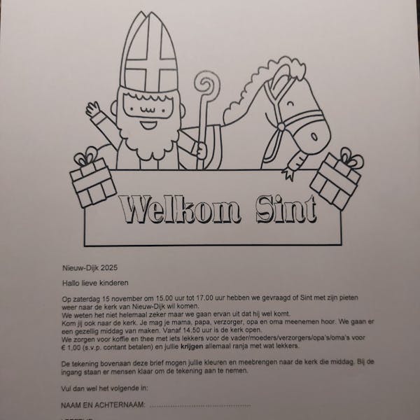 Vier Sinterklaas in Nieuw-Dijk!