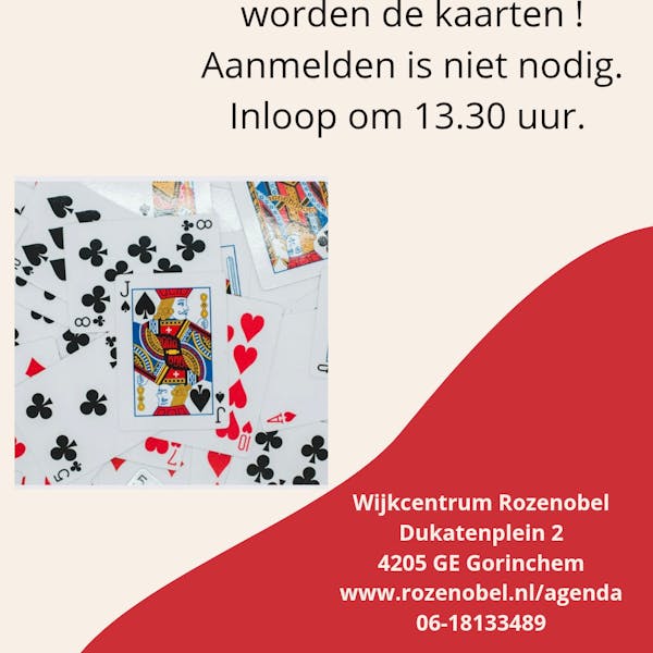 Kaartje leggen voor gezelligheid